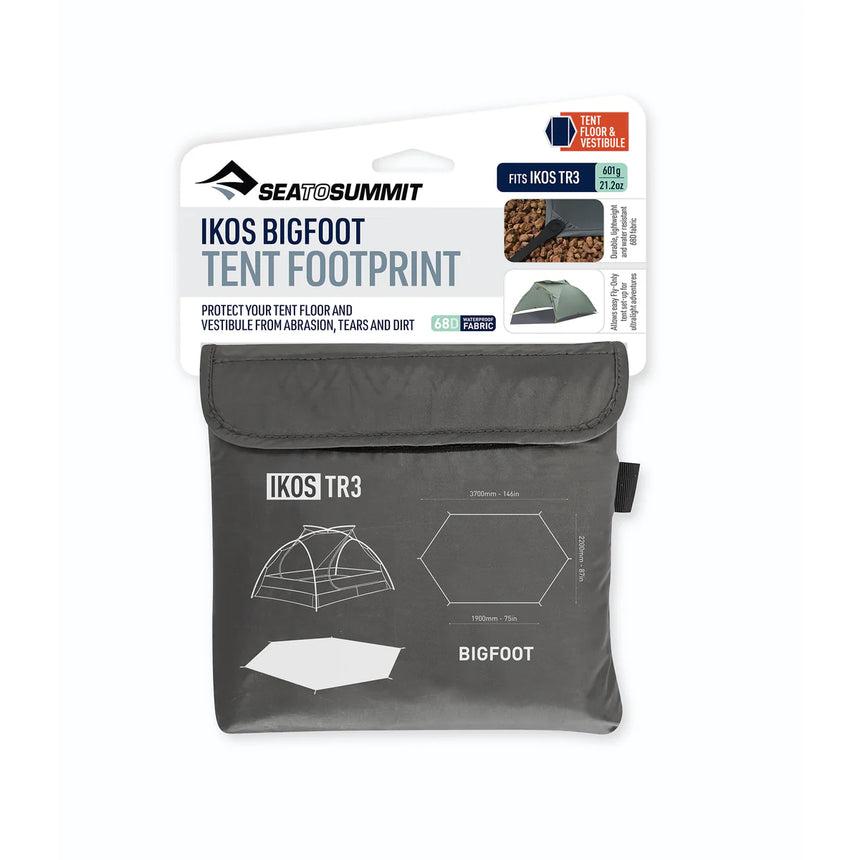 Sea to Summit Ikos Tent Bigfoot Footprint Outdoor Action Charcoal- Storage Pouch