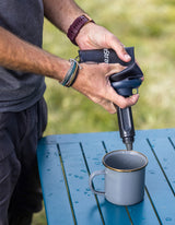 Lifestraw Peak Series Collapsible Squeeze Bottle- Product in use