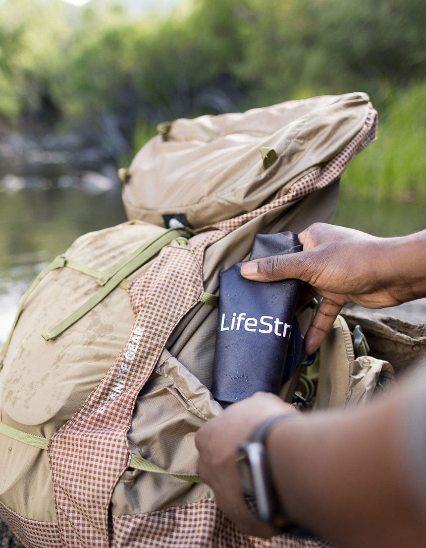 Lifestraw Peak Series Gravity Filter System - 3L Outdoor Action- Product in use