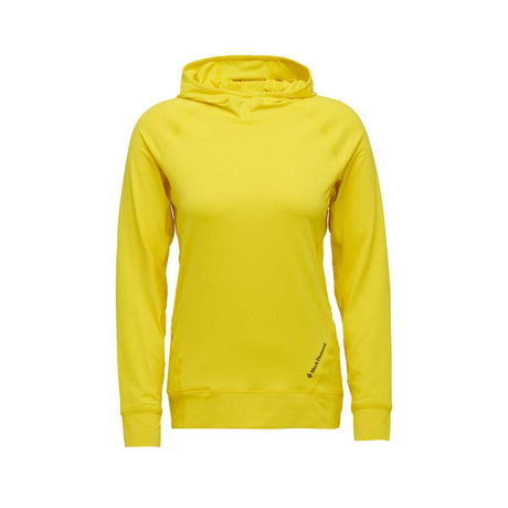 Black Diamond Alpenglow Hoody L/S (F19) Women Outdoor Action Clean Yellow- Front