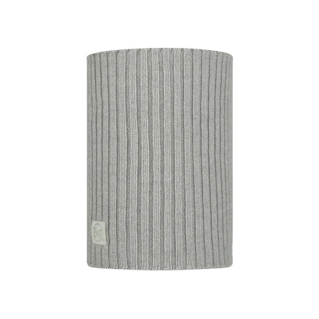 Buff Neckwarmer Knitted Outdoor Action Comfort Norval Light Grey- Front