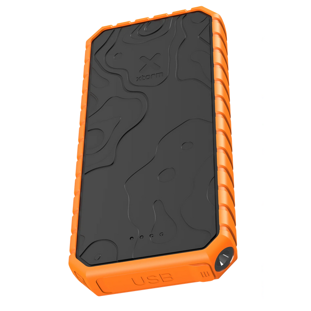 Xtorm Xtreme Rugged Power Bank 20.000mAh Outdoor Action Black, Orange - Angled View