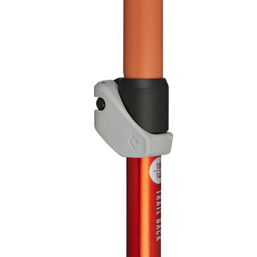 Black Diamond Trail Back Trekking Poles Outdoor Action Burnt Sienna- Patented FlickLock technology