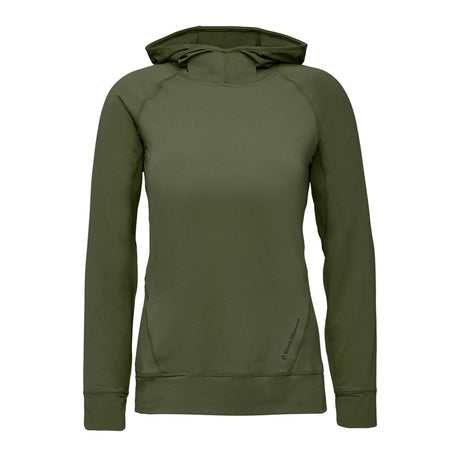 Black Diamond Alpenglow Hoody L/S (F19) Women Outdoor Action Tundra- Front