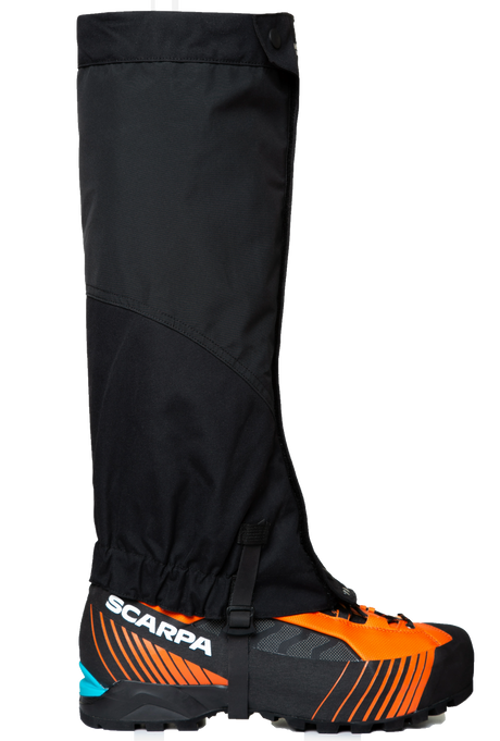 Mountain Equipment Glacier Gaiter Outdoor Action Black - Side View