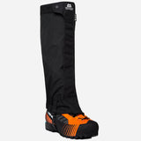 Mountain Equipment Glacier Gaiter Outdoor Action Black - Side Angled View