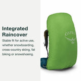 Osprey Atmos AG 65 Backpack Outdoor Action Mythical Green - Integrated Rain Cover