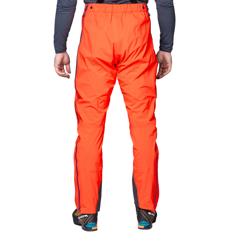 Mountain Equipment Tupilak Men's Pant Outdoor Action Cardinal Orange - Back Fit on Model