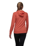 Black Diamond Alpenglow Hoody L/S (F19) Women Outdoor Action Baja Sunrise- Back Fit