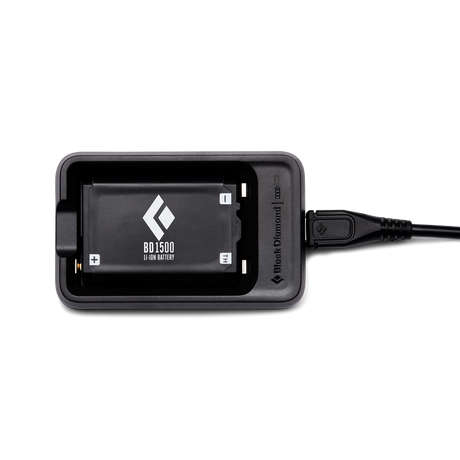 Black Diamond BD 1500 Battery & Charger Outdoor Action- Charger with cable