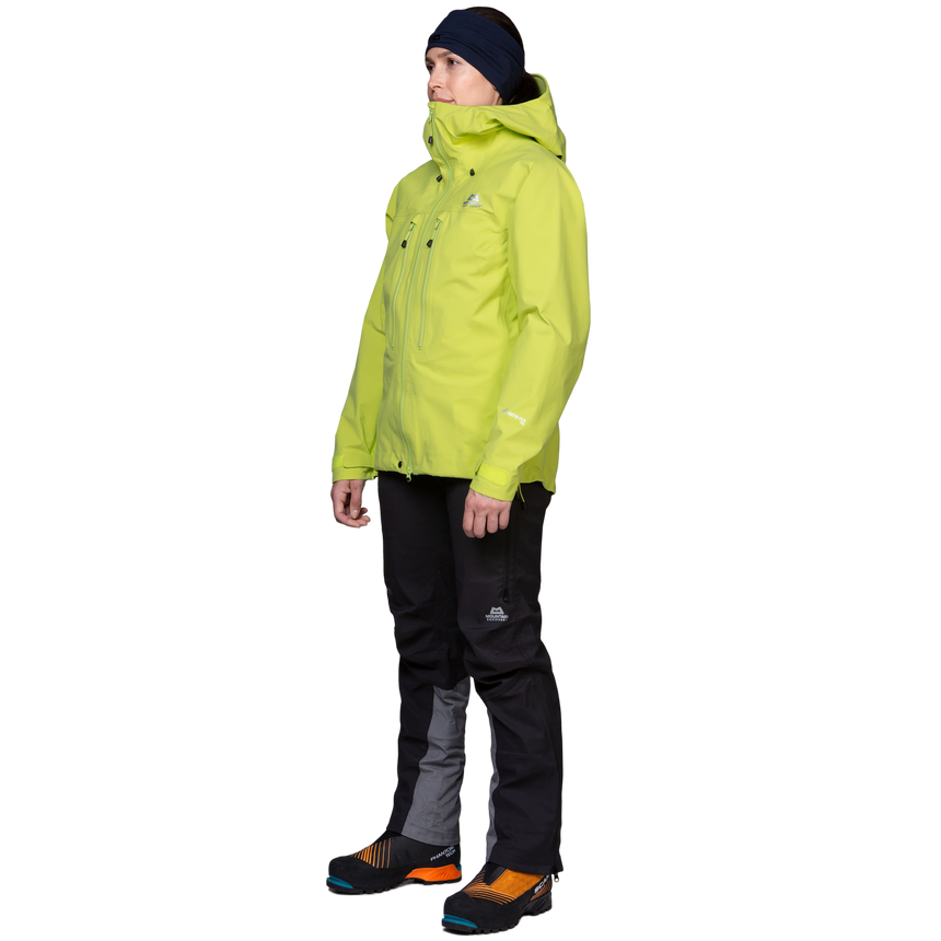 Mountain Equipment Tupilak Women's Jacket Outdoor Action Cardinal Fresh Green - Full Fit on Model