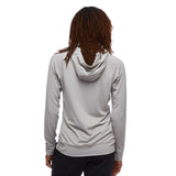 Black Diamond Alpenglow Hoody L/S (F19) Women Outdoor Action Pewter- Back Fit