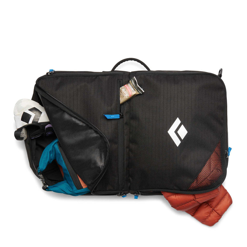 Black Diamond Capsule 20 Bouldering Bag Outdoor Action Black- Multiple zip compartments