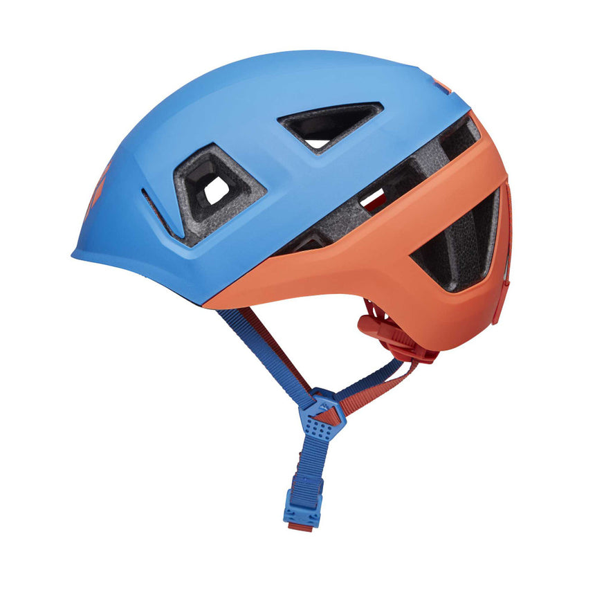 Black Diamond Capitan Kid's Helmet Ultra Blue-Persimmon - Side