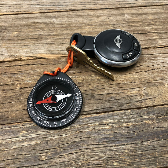 Brunton Tag-Along 9040 Compass Outdoor Action - Attached as Car Key Accessory