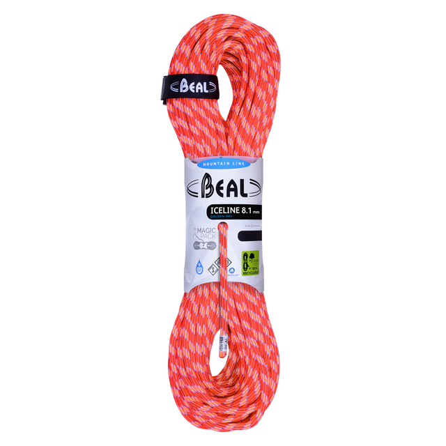 Beal Ice Line 8.1mm Unicore - Golden Dry Orange