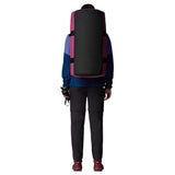 The North Face Base Camp Duffel - Medium Outdoor Action Cyber Berry-TNF Black- Back fit