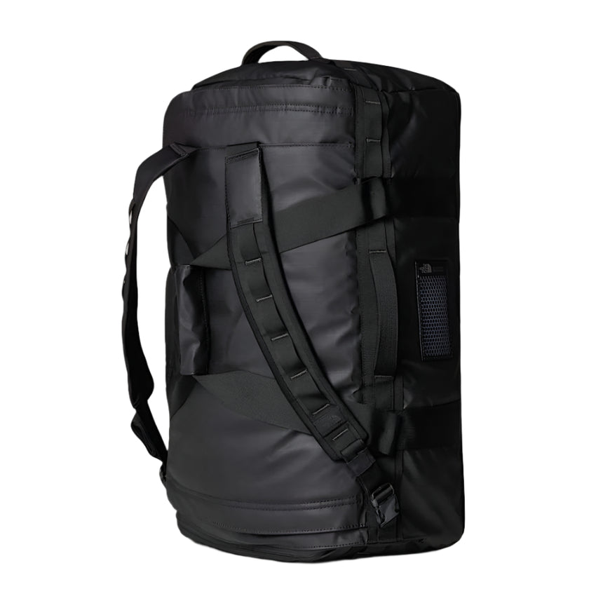 The North Face Base Camp Voyager Duffel—62L Outdoor Action TNFBLACK/ASPHGR- Backpack straps