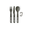 Frontier Ultralight Cutlery Set - Fork, Spoon & Knife Outdoor Action Grey- Product Overview