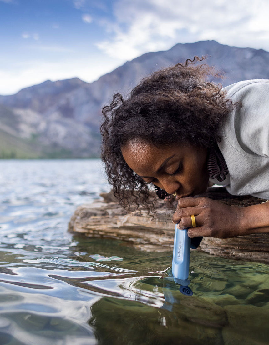 Lifestraw Peak Series Straw Outdoor Action-  Product in use