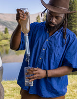 Lifestraw Peak Series Straw Outdoor Action-  Product in use