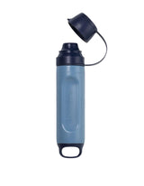 Lifestraw Peak Series Solo Outdoor Action Mountain Blue- Leak-proof top and bottom cap