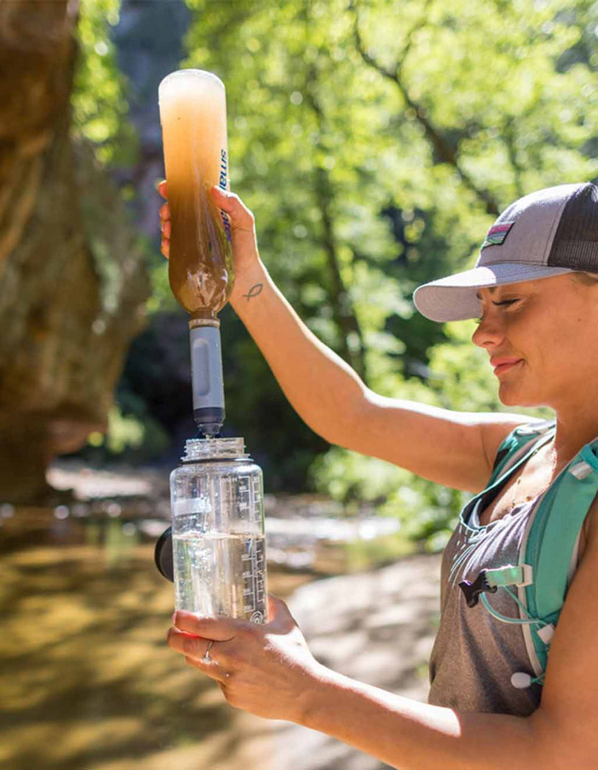 Lifestraw Peak Series Solo Outdoor Action- Product in use