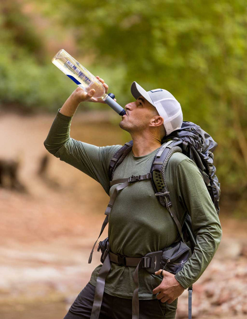 Lifestraw Peak Series Solo Outdoor Action- Product in use