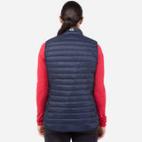 Mountain Equipment Frostline Women's Vest Outdoor Action Cosmos/Cosmos - Front Fit on Model