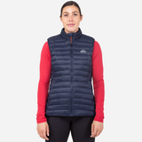 Mountain Equipment Frostline Women's Vest Outdoor Action Cosmos/Cosmos - Back Fit on Model