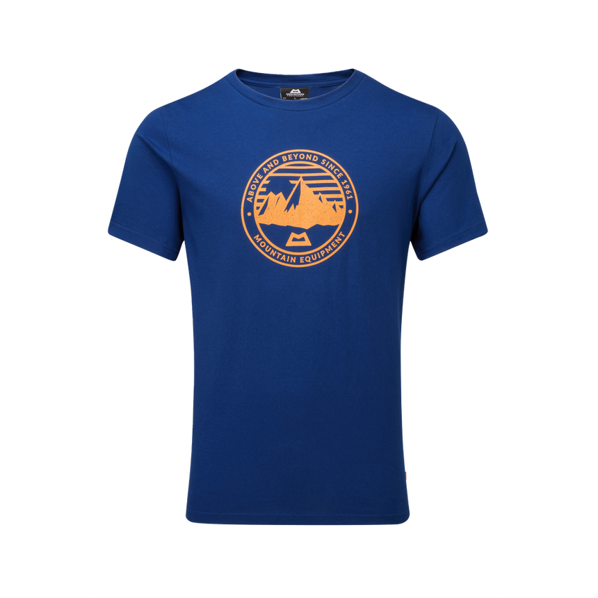 Mountain Equipment Roundel Men's Tee Outdoor Action Admiral Blue - Front