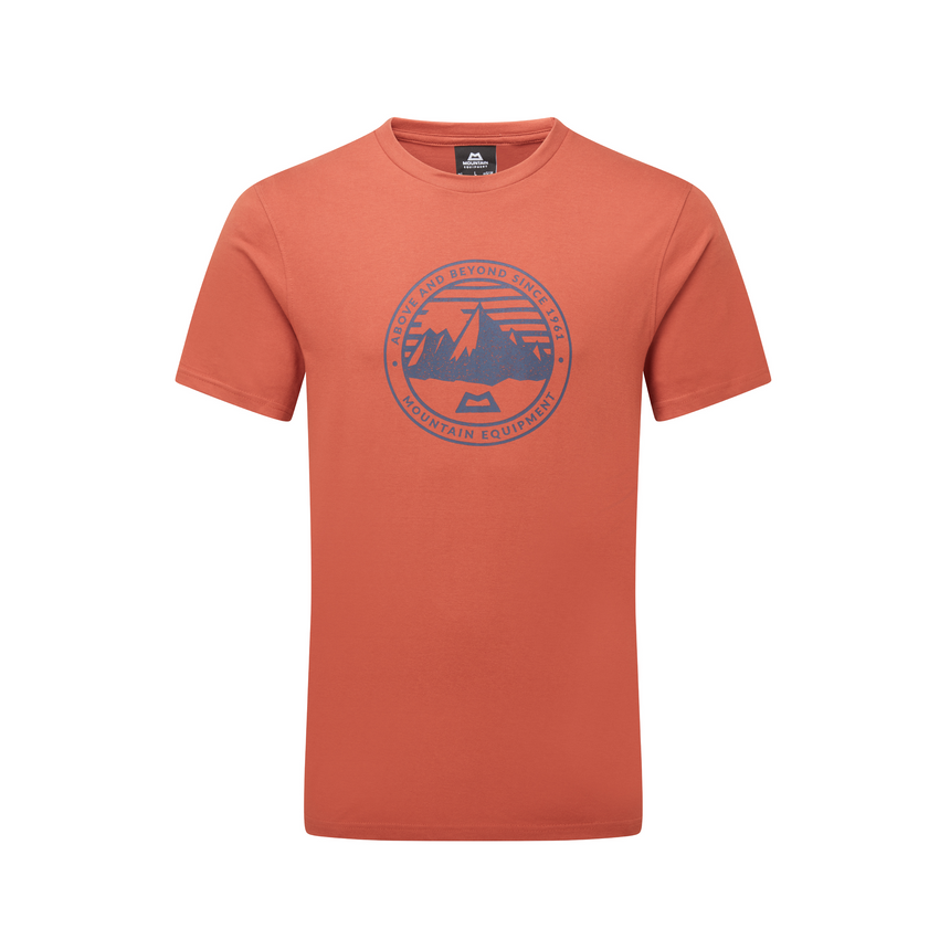 Mountain Equipment Roundel Men's Tee Outdoor Action Etruscan Red - Front