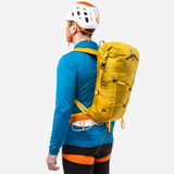 Mountain Equipment Orcus 22+ Backpack Outdoor Action Sulphur - Full back model image