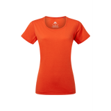 Mountain Equipment Tempi Women's Tee Outdoor Action Mandarin Red - Front