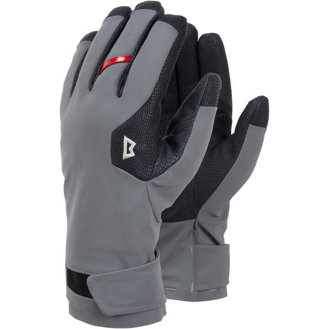 Mountain Equipment Hard Mixed Gloves Outdoor Action Flint Grey/Dark Navy - Paired