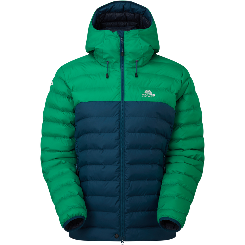 Mountain Equipment Superflux Women's Jacket Outdoor Action Majolica/DeepGreen - Front