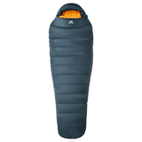 Mountain Equipment Helium 600 Sleeping Bag Outdoor Action Majolica Blue - Front Full Length