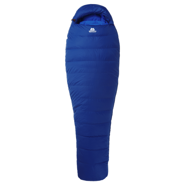 Mountain Equipment Olympus 450 Sleeping Bag Outdoor Action Admiral Blue - Front Full Length