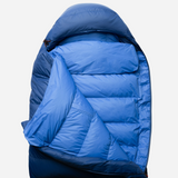 Mountain Equipment Olympus 300 Sleeping Bag Outdoor Action Admiral Blue - Recycled HELIUM™ 30D