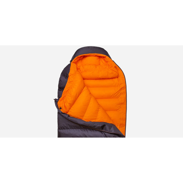 Mountain Equipment Glacier 300 Sleeping Bag Obsidian front top half zip image