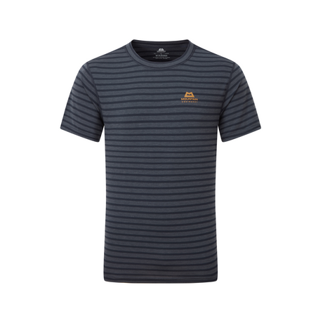 Mountain Equipment Groundup Men's Tee Outdoor Action Cosmos Stripe - Front