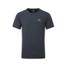 Mountain Equipment Groundup Men's Tee Outdoor Action Cosmos Stripe - Front