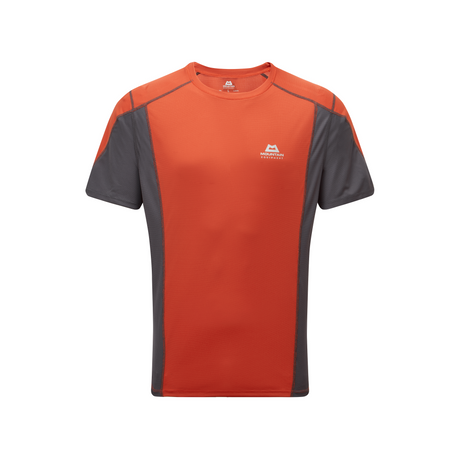 Mountain Equipment Ignis Men's Tee Outdoor Action Redrock/Anvil - Front