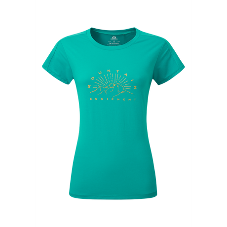 Mountain Equipment Headpoint Ray Women's Tee Outdoor Action Jade - Front