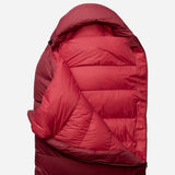 Mountain Equipment Olympus 300 Women's Sleeping Bag Outdoor Action Rhubarb - Recycled HELIUM™ 30D