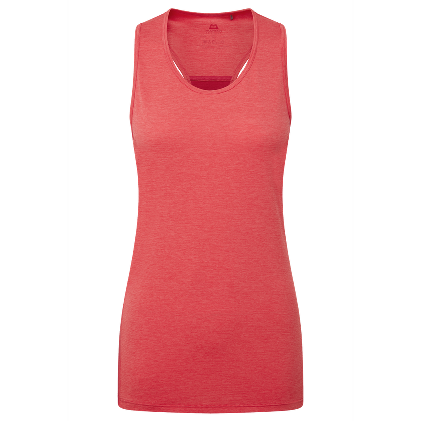 Mountain Equipment Nava Women's Tank Outdoor Action Hibiscus/Capsicum - Front