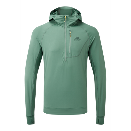 Mountain Equipment Aiguille Hooded Men's Top Outdoor Action Sage - Front