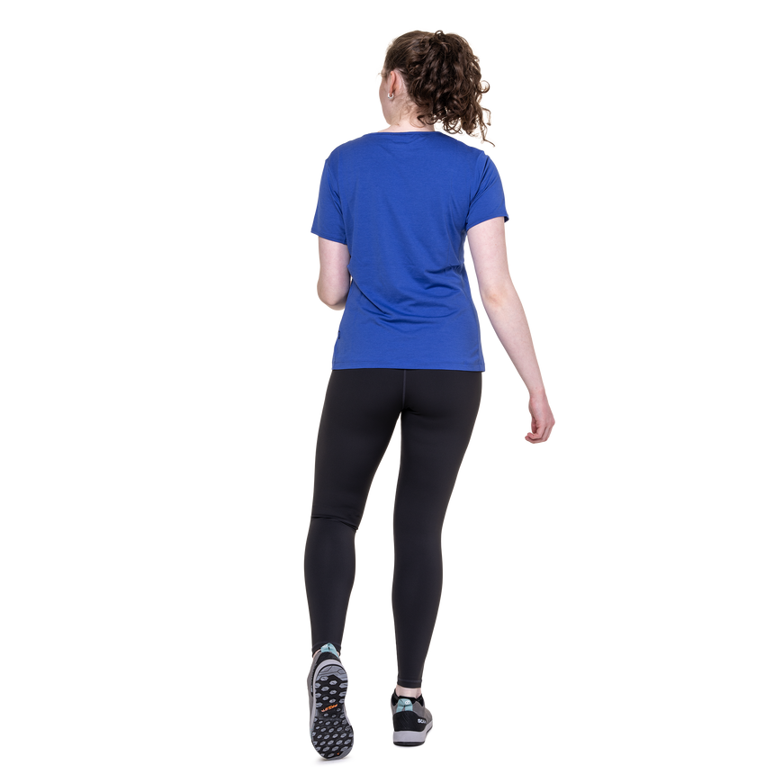 Mountain Equipment Sereno Women's Legging Outdoor Action Phantom - Full View on Model