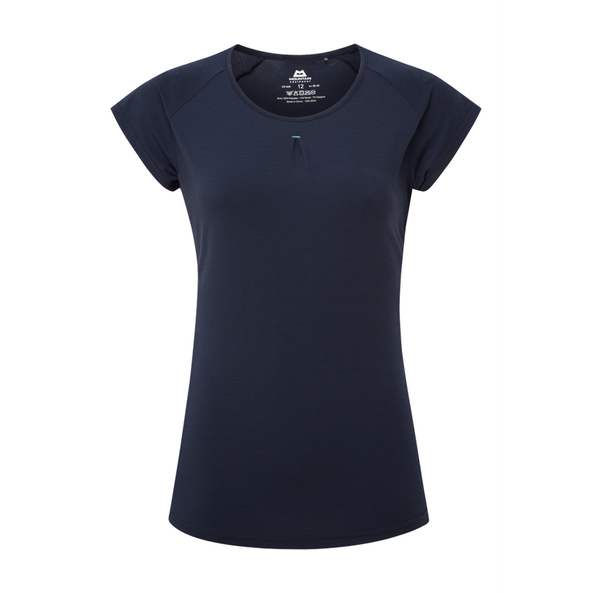 Mountain Equipment Equinox Women's Tee Outdoor Action Cosmos - Front