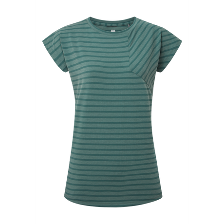 Mountain Equipment Silhouette Women's Tee Outdoor Action Fern stripe - Front